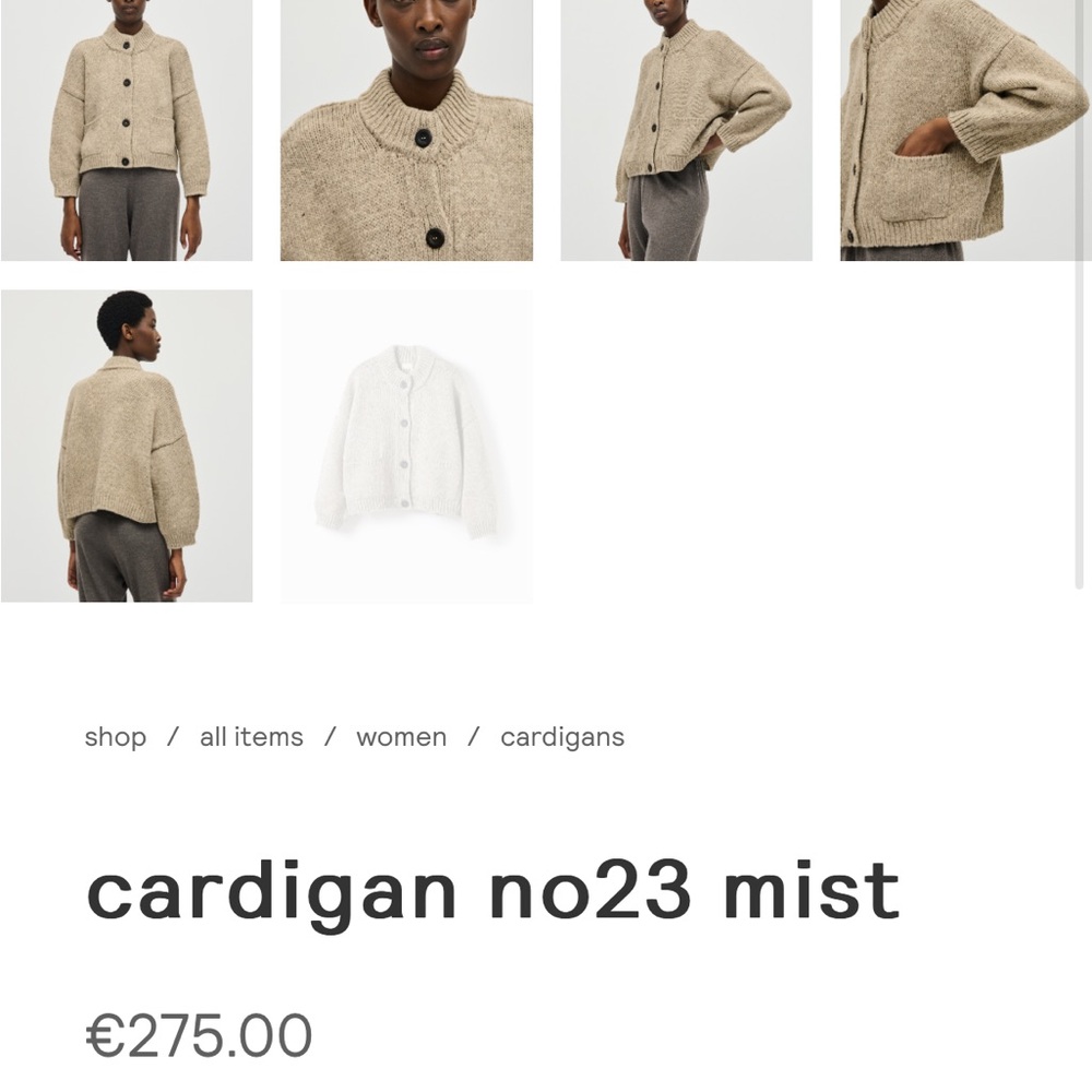 SOLD! Babaa cardigan no23 mist - Picture 4 of 7